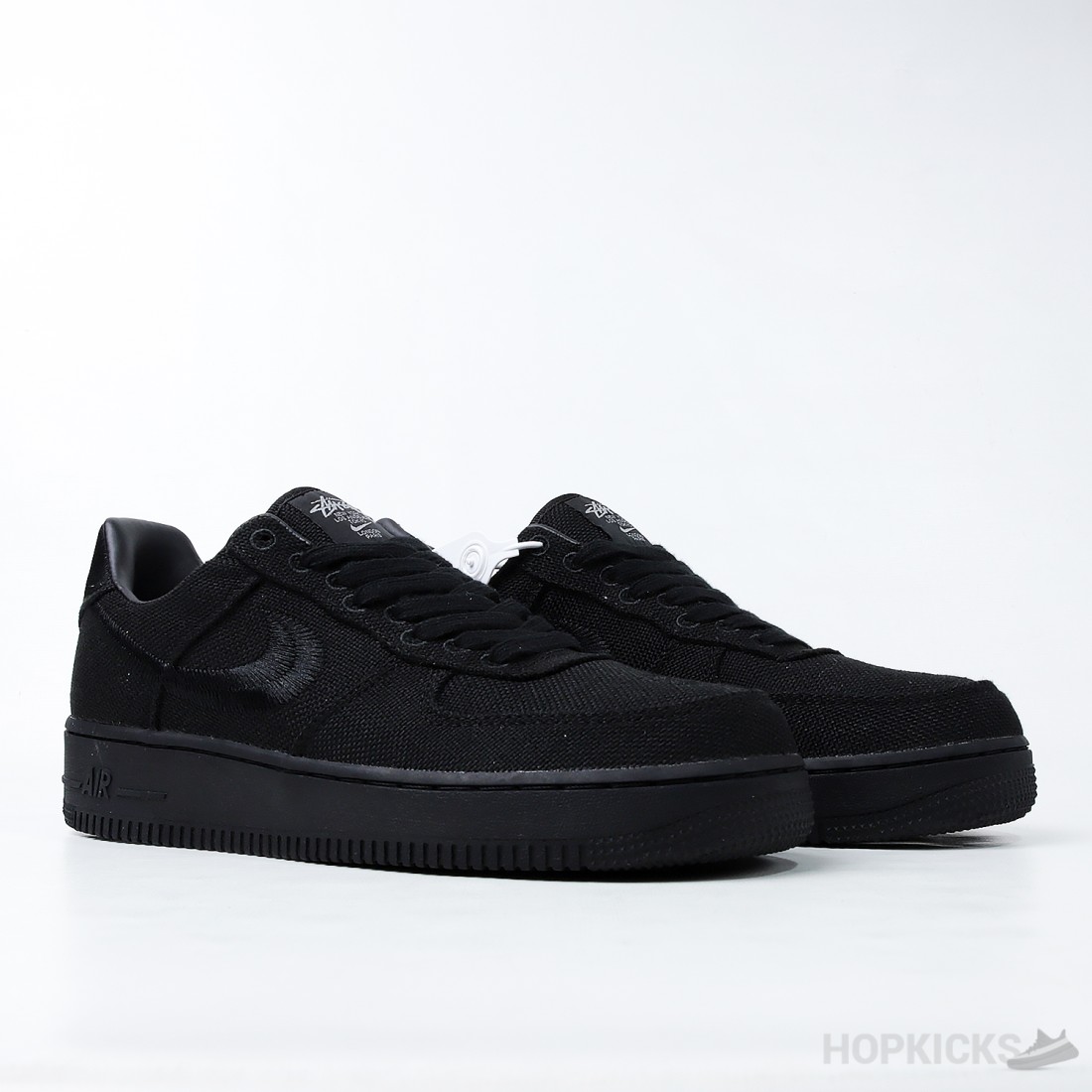 stüssy x nike air force 1 low black